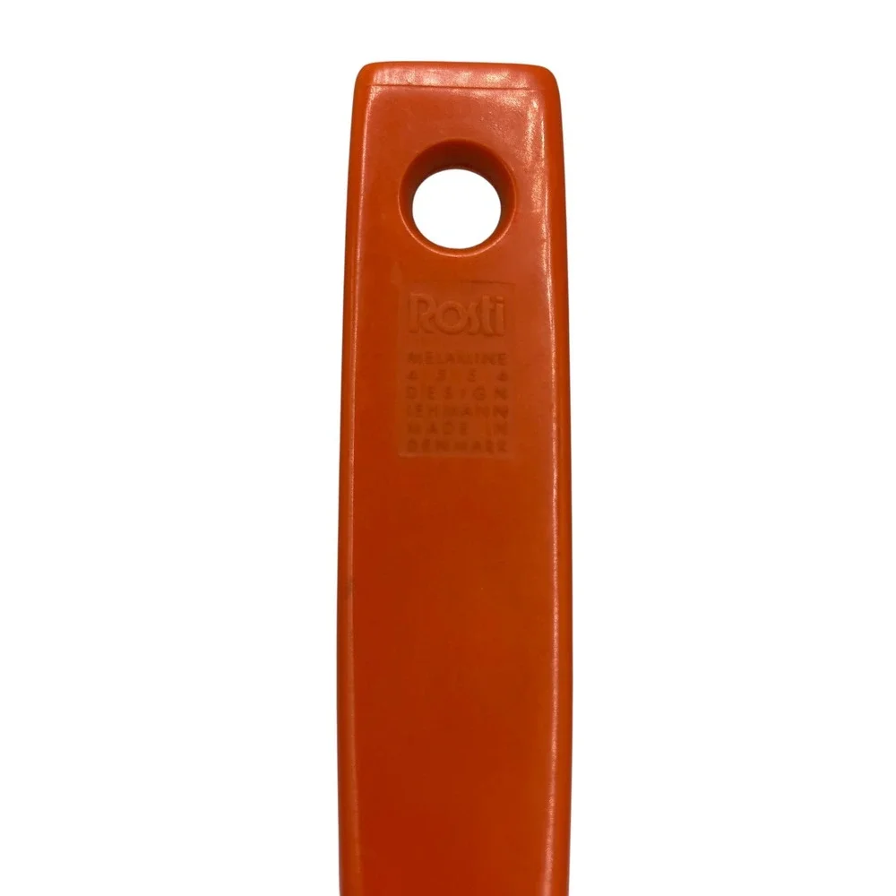 Rosti Melamine Slotted Serving Spoon Orange Modern Kitchen Utensil Made Denmark*